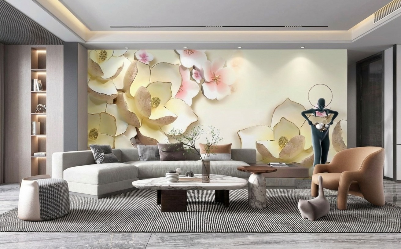 Tranh Ngọc D&aacute;n Tường PTH-121: Mộc Lan Thanh Khiết