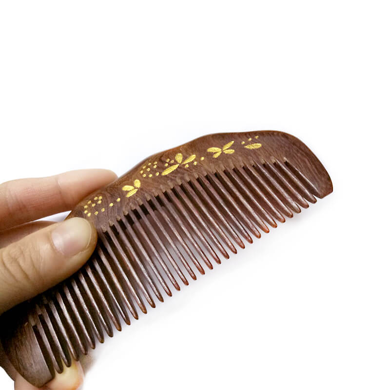 lược chải tóc bằng gỗ đàn hương đen lược chải tóc bằng gỗ đàn hương đen