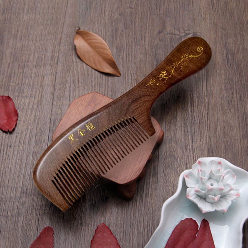 lược gỗ đàn hương đen lược gỗ đàn hương đen