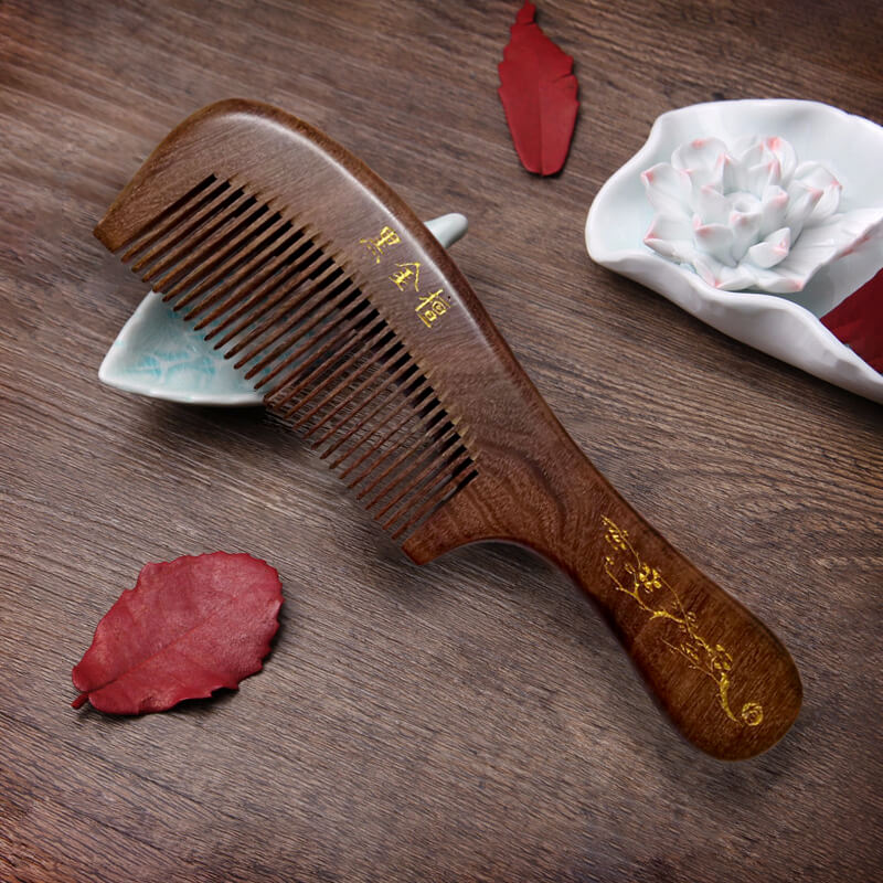 lược gỗ đàn hương đen lược gỗ đàn hương đen