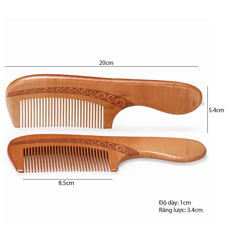 lược gỗ đào tự nhiên chống rụng tóc lược gỗ đào tự nhiên chống rụng tóc