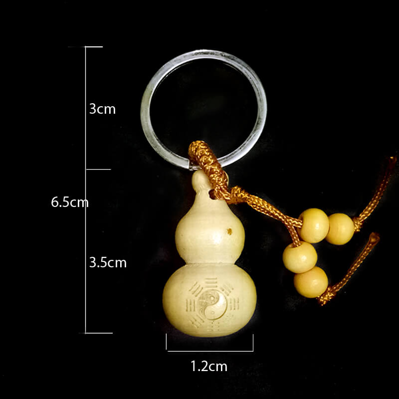 Móc chìa khóa bằng gỗ hình hồ lô Móc chìa khóa bằng gỗ hình hồ lô