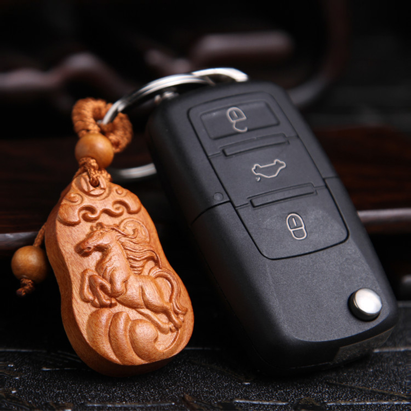 móc chìa khóa gỗ con ngựa móc chìa khóa gỗ con ngựa