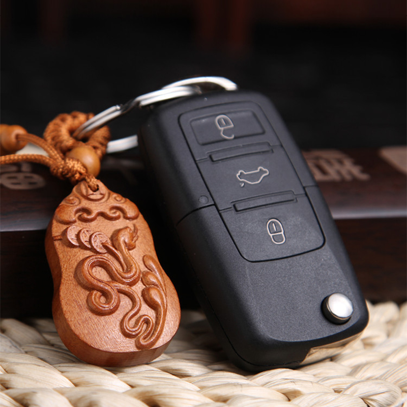 móc chìa khóa gỗ con rắn móc chìa khóa gỗ con rắn