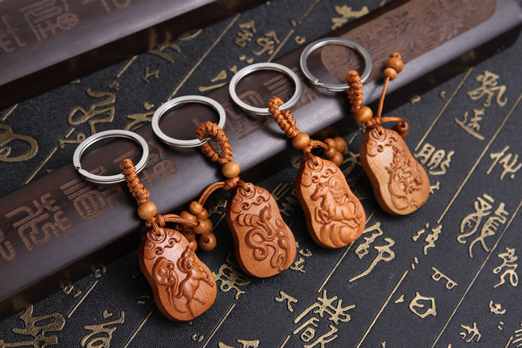 móc chìa khóa gỗ con rồng móc chìa khóa gỗ con rồng