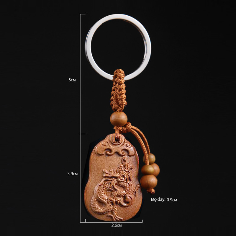 móc chìa khóa gỗ con rồng móc chìa khóa gỗ con rồng