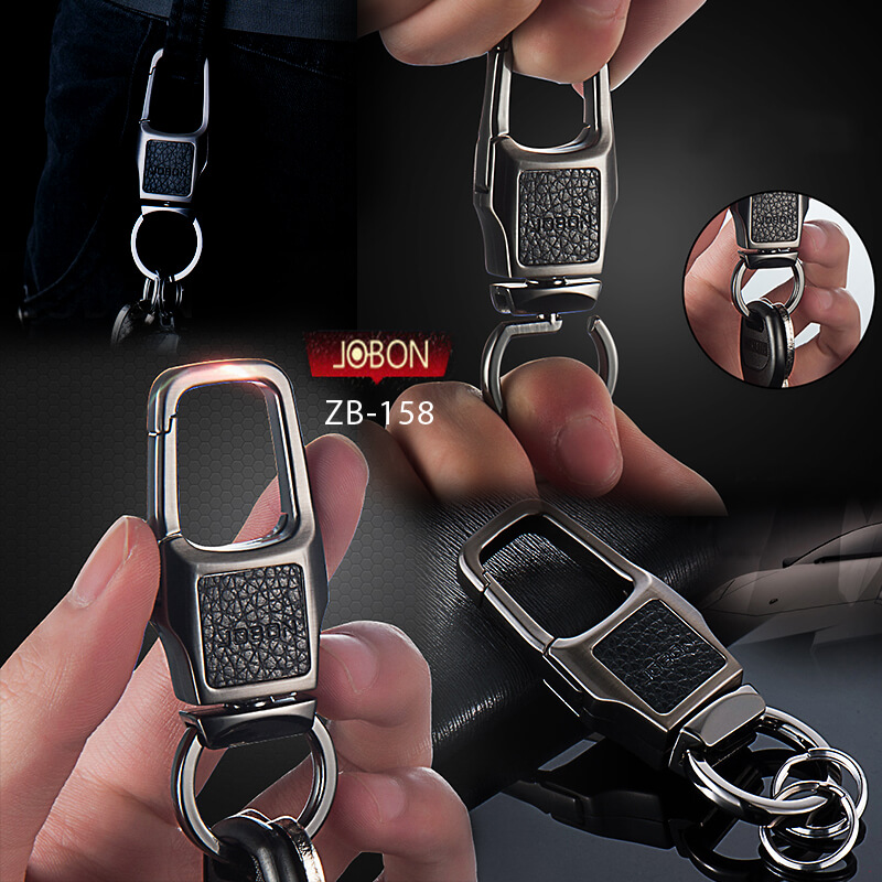 Móc chìa khóa ô tô Jobon ZB-158 màu đen Móc chìa khóa ô tô Jobon ZB-158 màu đen