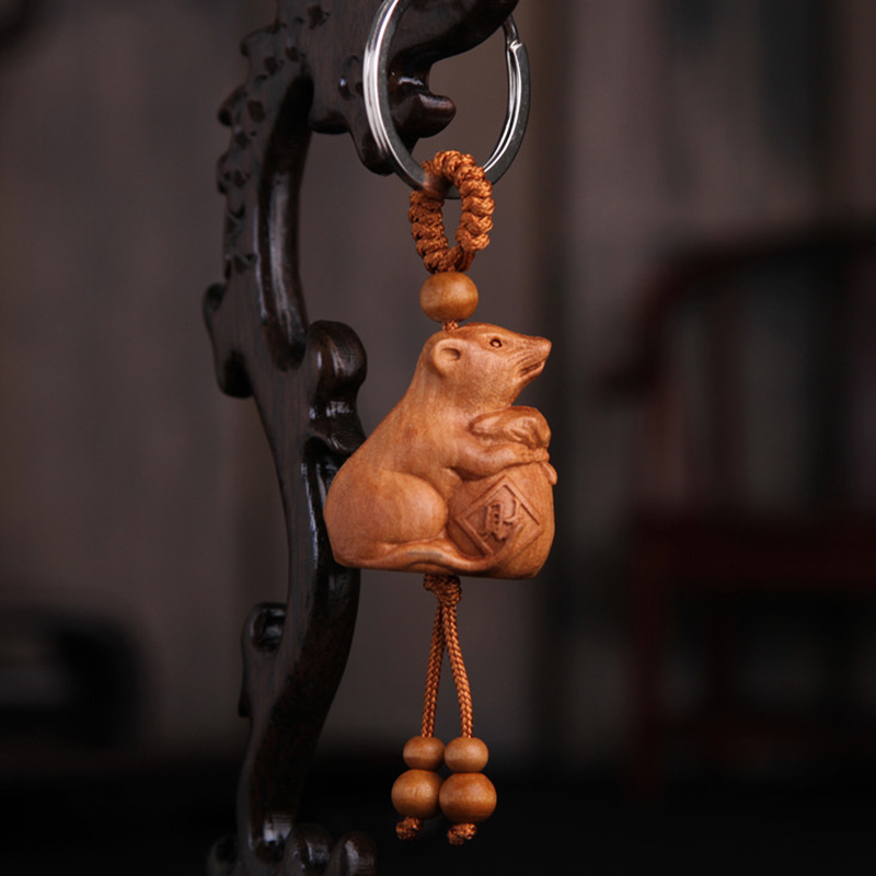 móc khóa bằng gỗ đào hình con chuột móc khóa bằng gỗ đào hình con chuột