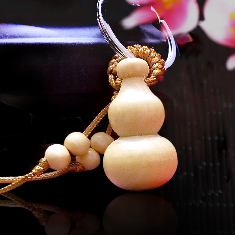 Móc khóa bằng gỗ hồ lô chữ phúc bình an Móc khóa bằng gỗ hồ lô chữ phúc bình an