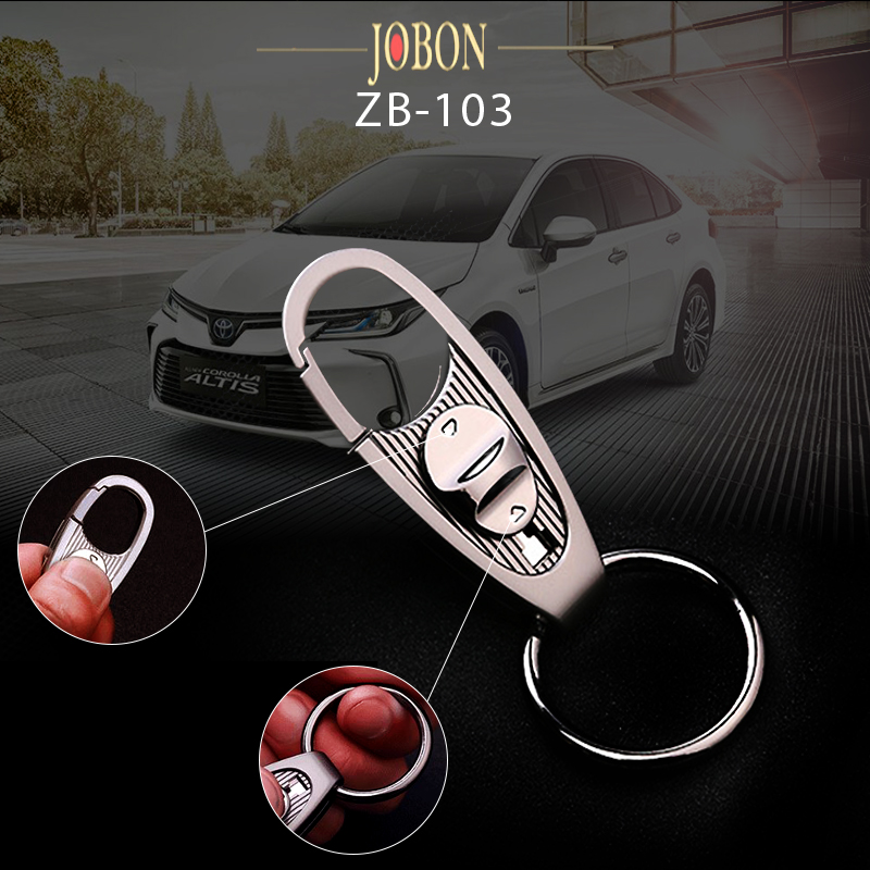 Móc khóa cao cấp Jobon ZB-103 màu đen Móc khóa cao cấp Jobon ZB-103 màu đen