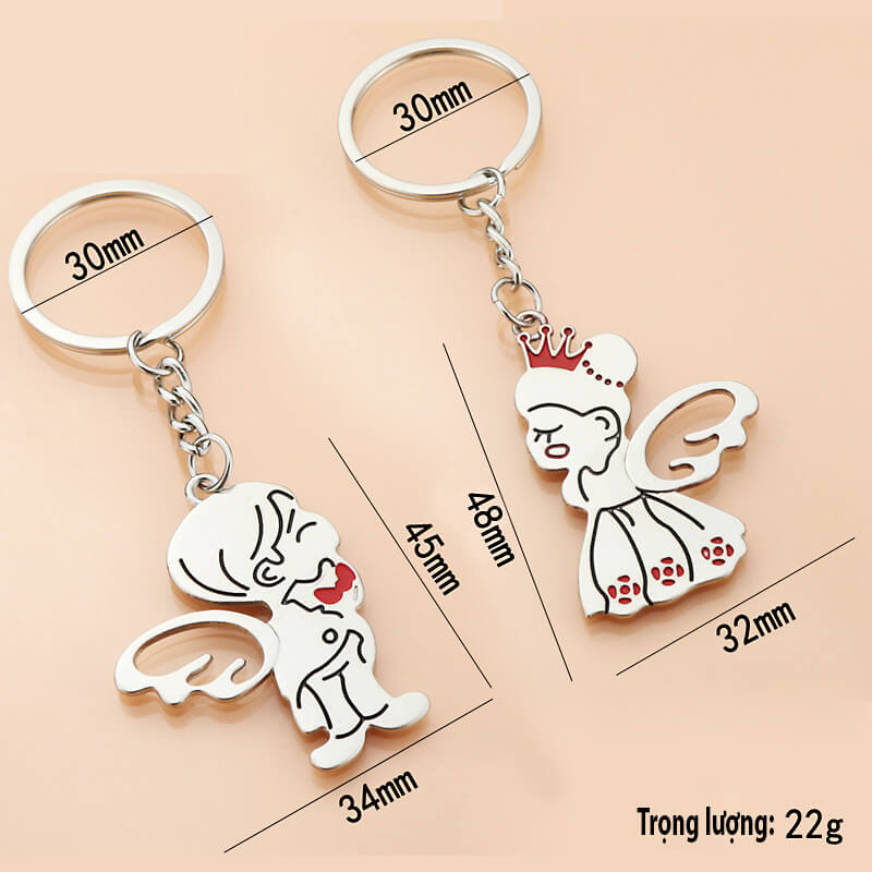 móc khóa cặp đôi cánh thiên thần móc khóa cặp đôi cánh thiên thần