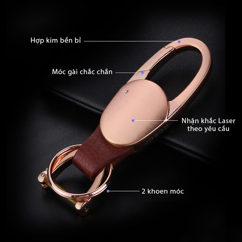 Móc khóa đeo thắt lưng Jobon ZB-167A màu vàng Móc khóa đeo thắt lưng Jobon ZB-167A màu vàng