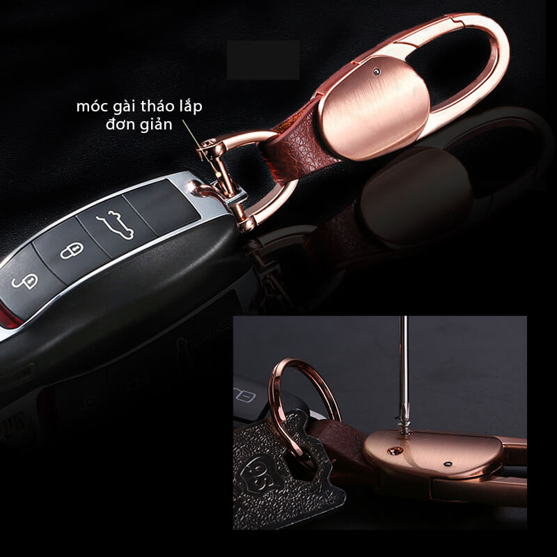 Móc khóa đeo thắt lưng Jobon ZB-167A màu vàng Móc khóa đeo thắt lưng Jobon ZB-167A màu vàng