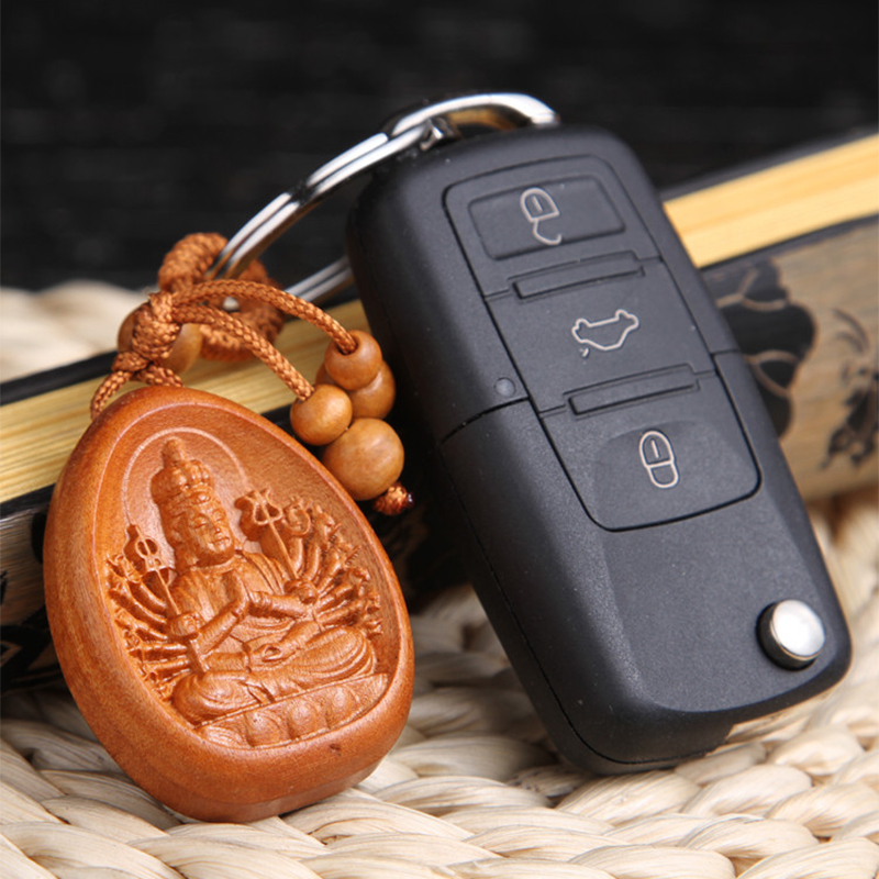 Móc khóa gỗ hình Phật Quan Âm Nghìn Tay Móc khóa gỗ hình Phật Quan Âm Nghìn Tay