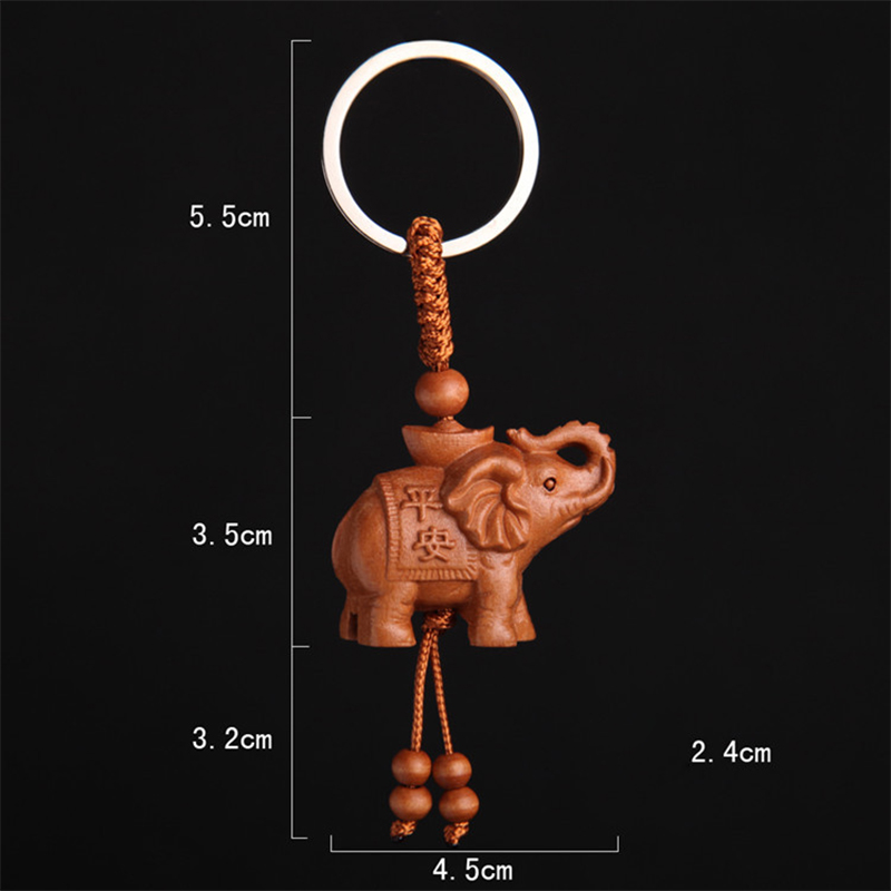 móc khóa gỗ phong thủy hình voi móc khóa gỗ phong thủy hình voi