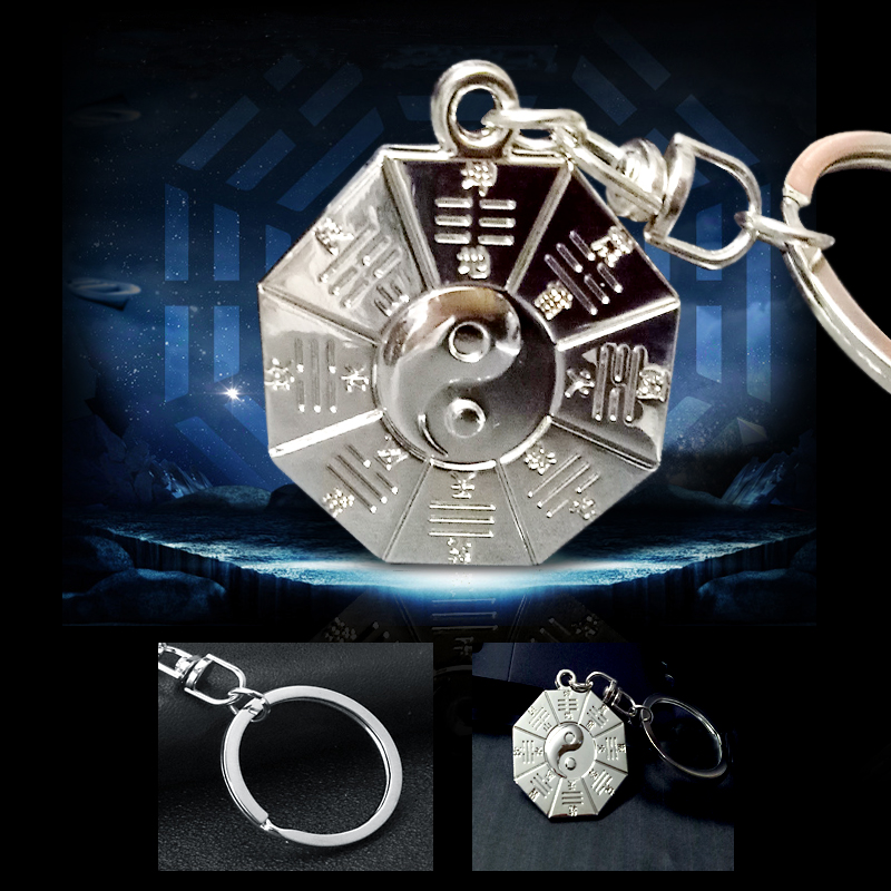 móc khóa hình bát quái thái cực độc đáo móc khóa hình bát quái thái cực độc đáo