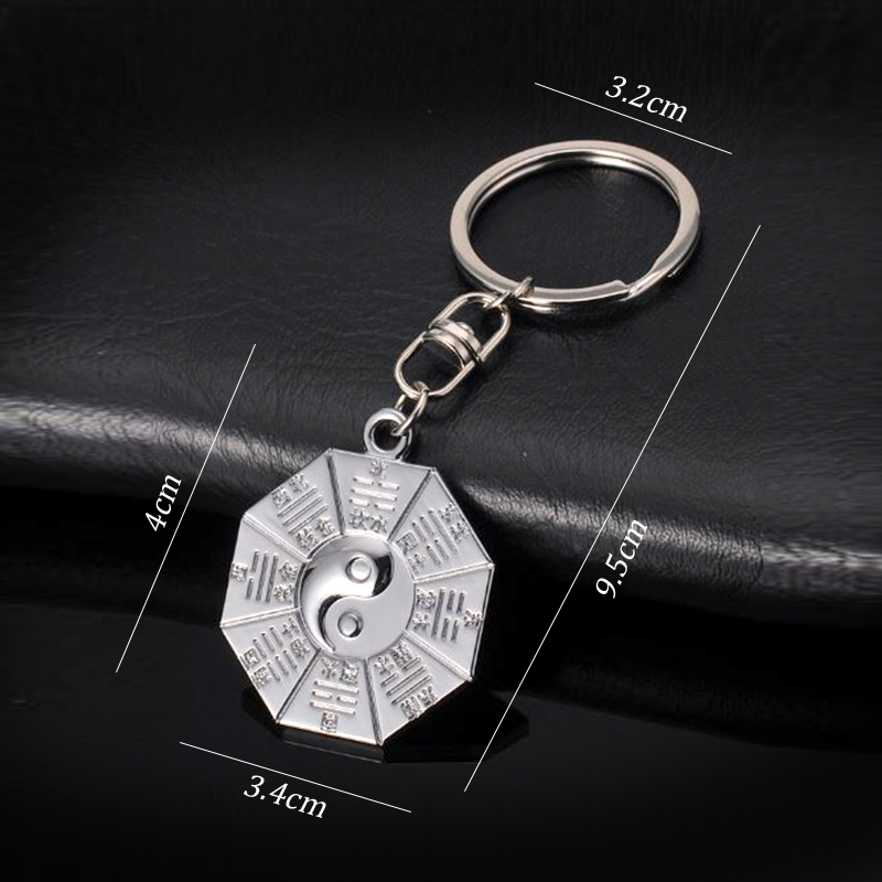 móc khóa hình bát quái thái cực độc đáo móc khóa hình bát quái thái cực độc đáo