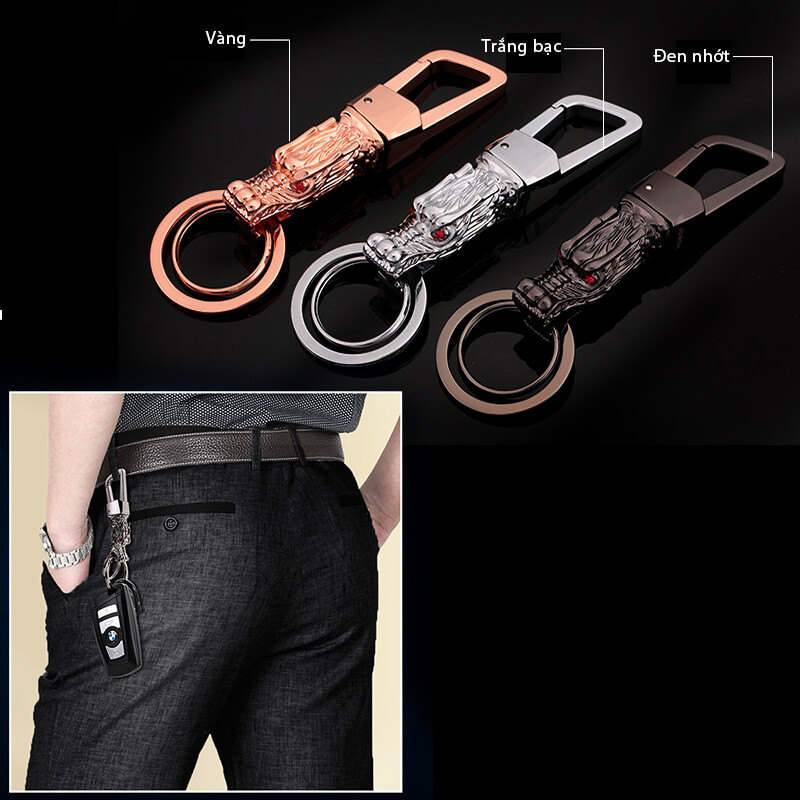 Móc khóa hình đầu rồng Jobon ZB-8773 màu vàng Móc khóa hình đầu rồng Jobon ZB-8773 màu vàng