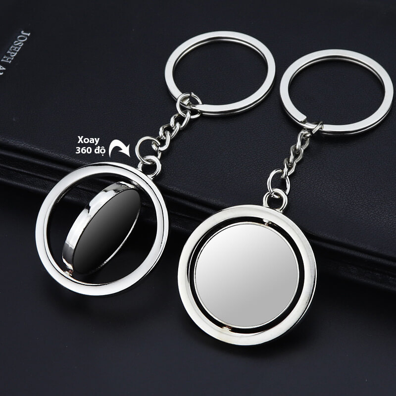 móc khóa hình tròn xoay 360 độ móc khóa hình tròn xoay 360 độ