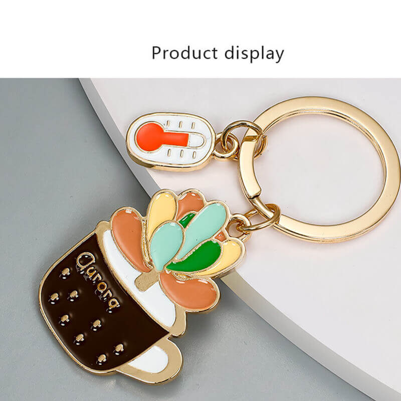 móc khóa hoa sen đá