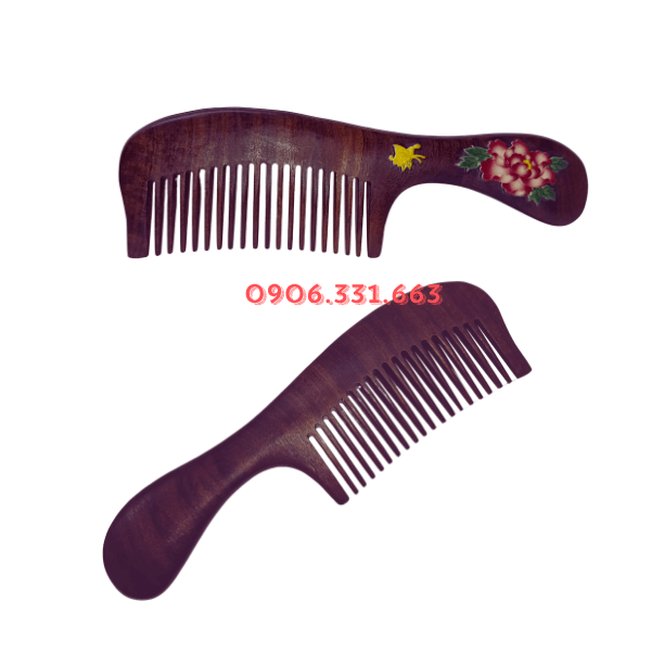Lược gỗ đàn hương hoa mẫu đơn Lược gỗ đàn hương hoa mẫu đơn