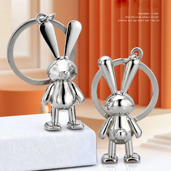 Móc chìa khóa thỏ 3D