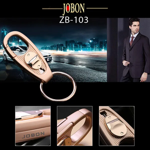 Móc khóa cao cấp Jobon ZB-103 màu vàng