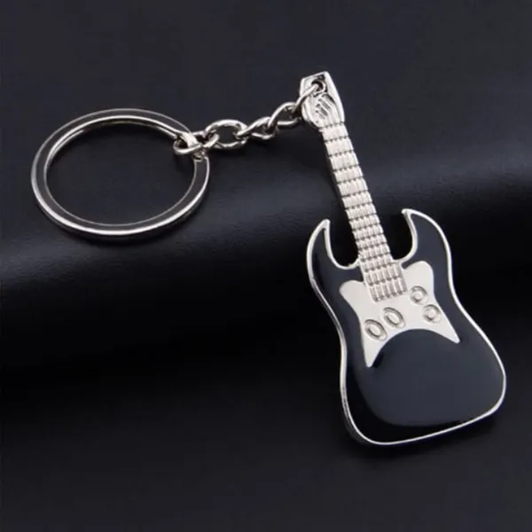 Móc khóa đàn guitar màu đen