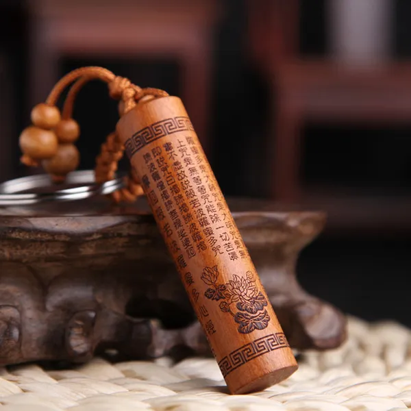 Móc khóa gỗ Bát Nhã Tâm Kinh