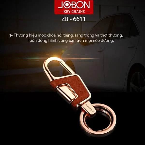 Móc khóa treo thắt lưng Jobon ZB-6611 màu vàng