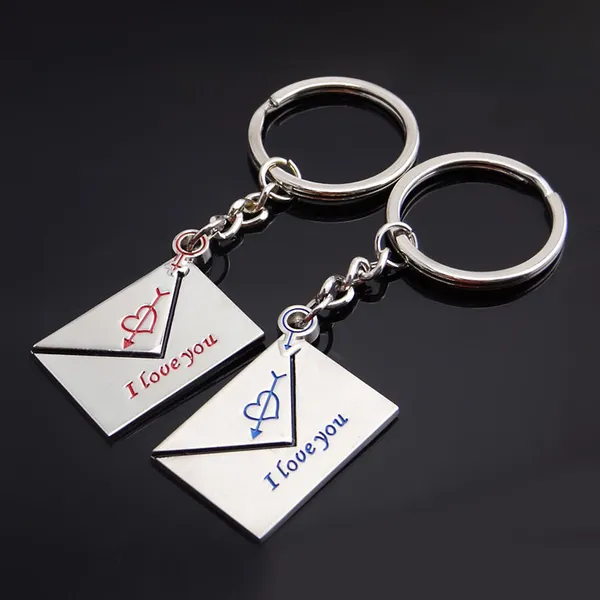 Móc khóa cặp đôi bức thư tình yêu