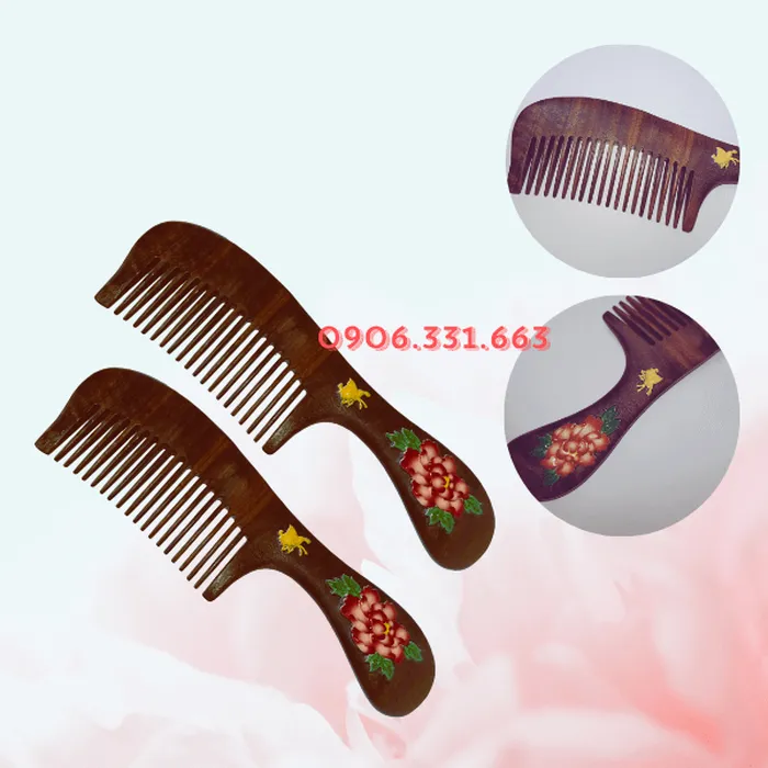Lược gỗ đàn hương hoa mẫu đơn: Món quà tinh tế dành cho phụ nữ hiện đại