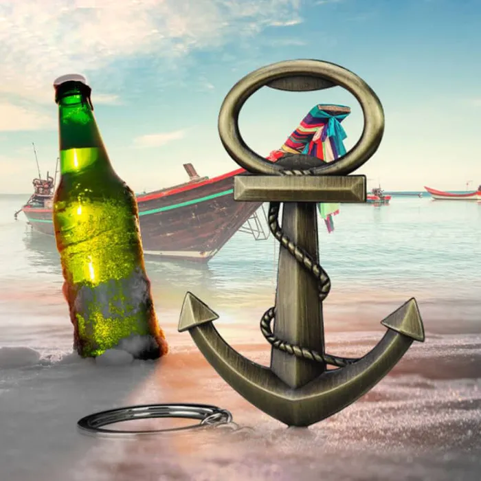 Móc khóa khui bia mỏ neo