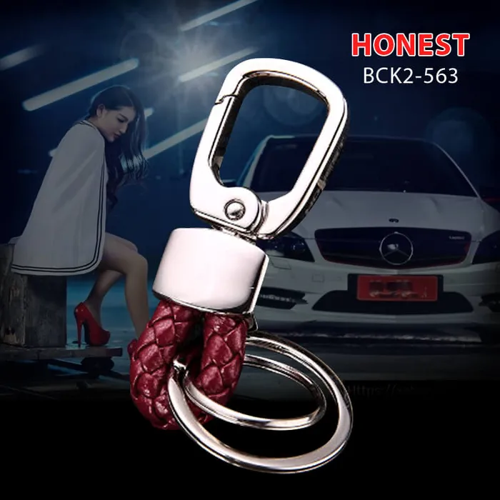 Móc khóa ô tô Honest BCK2-563 dây da