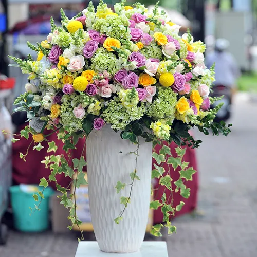 Bình Hoa Tặng Chúc Mừng 40