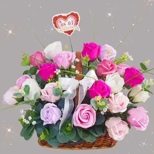 Giỏ Hoa Sáp Việt Nam 24