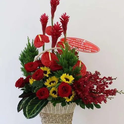 Giỏ Tặng Hoa Chúc Mừng 09