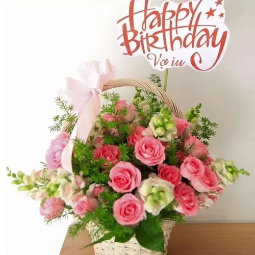 Giỏ Tặng Hoa Chúc Mừng 11