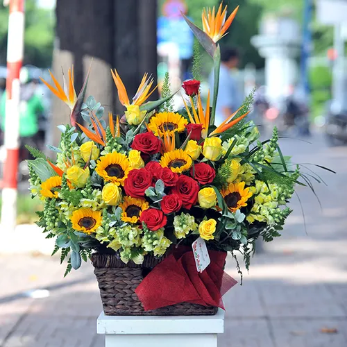 Giỏ Tặng Hoa Chúc Mừng 34