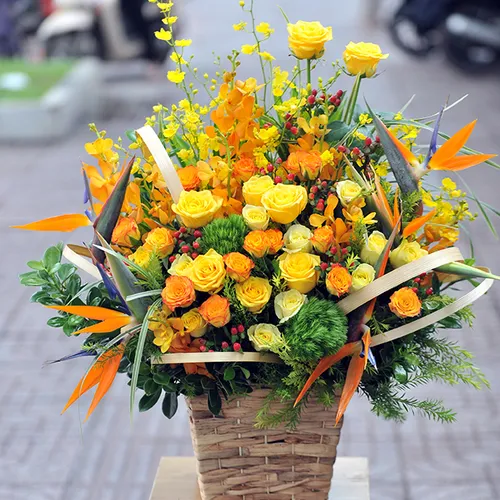 Giỏ Tặng Hoa Chúc Mừng 45