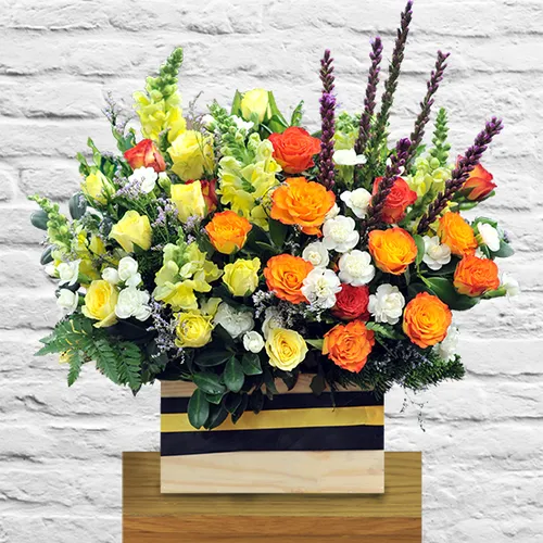 Hộp Hoa Tươi Chúc Mừng 45