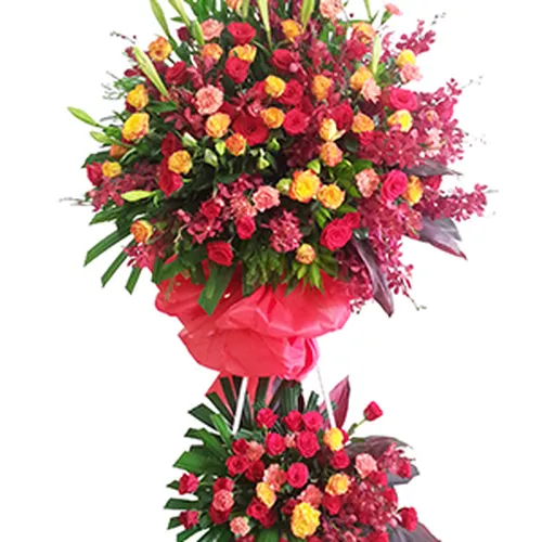 Kệ Hoa Tươi Chúc Mừng 10