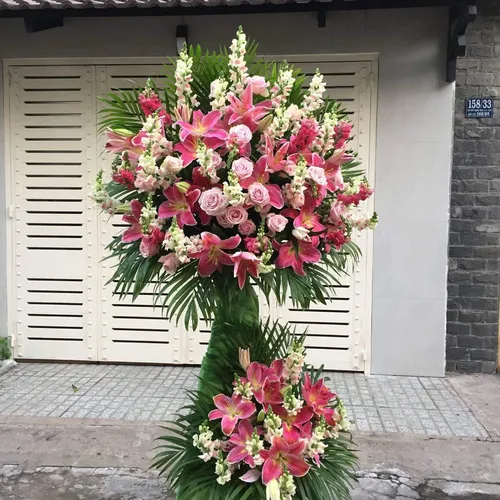 Kệ Hoa Tươi Chúc Mừng 40