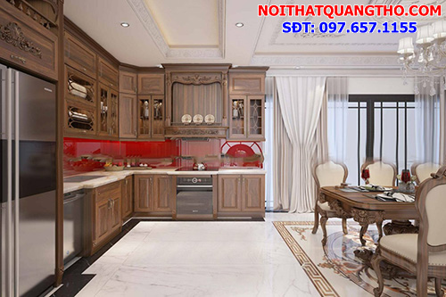 Tủ Bếp Gỗ Tự Nhiên Tủ Bếp Gỗ Tự Nhiên