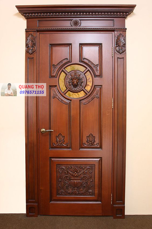 Mẫu cửa gỗ tự nhiên 1 cánh đẹp Mẫu cửa gỗ tự nhiên 1 cánh đẹp