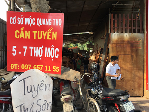 Quang Thọ tuyển thợ mộc