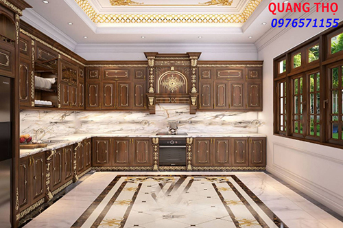 Tủ Bếp Bằng Gỗ Gõ Đỏ Tủ Bếp Bằng Gỗ Gõ Đỏ