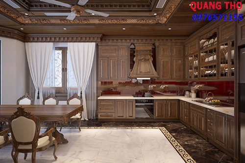 Tủ Bếp Gỗ Gỗ Đỏ HCM Tủ Bếp Gỗ Gỗ Đỏ HCM