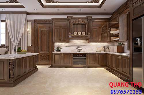 Tủ Bếp Gỗ Gõ Đỏ Tủ Bếp Gỗ Gõ Đỏ