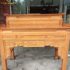TOP 3 Mẫu Bàn Thờ Gỗ Gõ Đỏ, Gỗ Tràm, Gỗ Mít Đẹp 2026